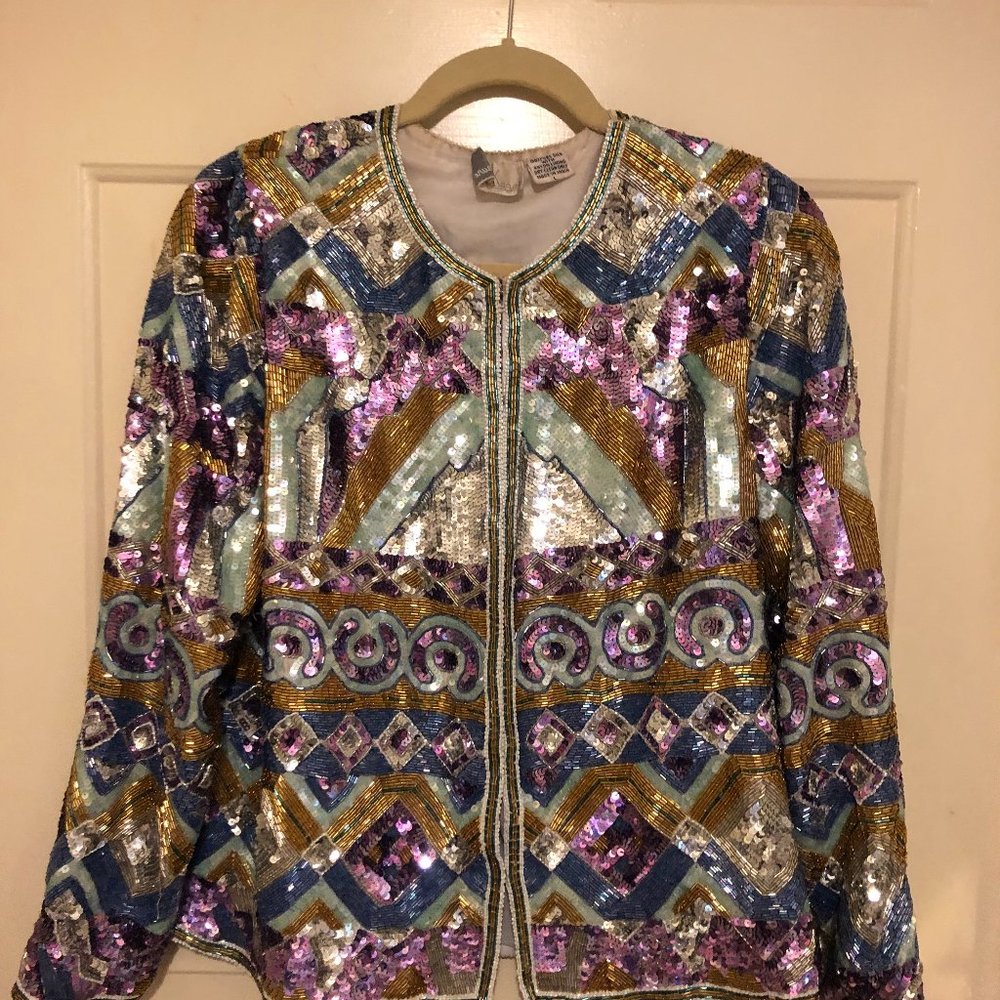 Sequin cocktail jacket